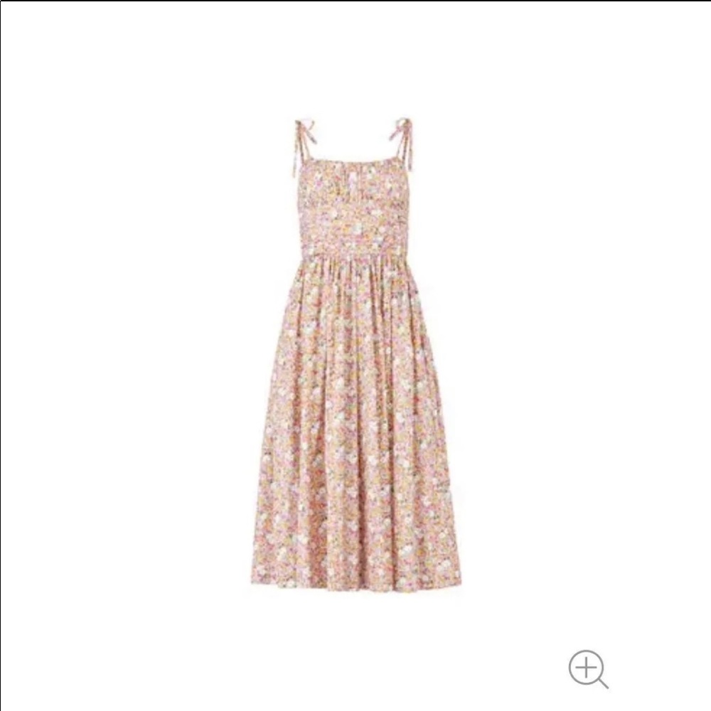 MDS Stripes Floral Cami Dress